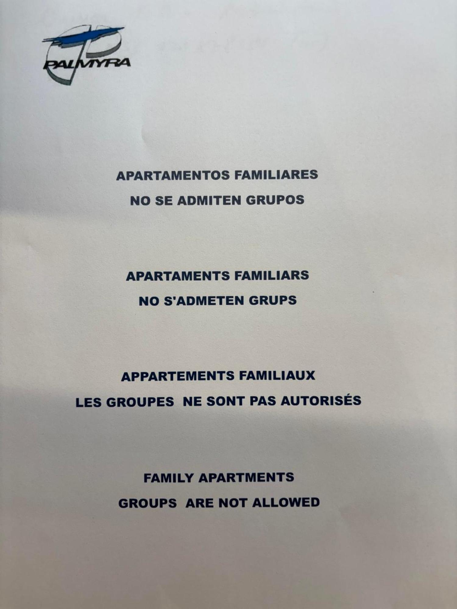 Apartamentos Cataluna Palmyra Σαλού Εξωτερικό φωτογραφία